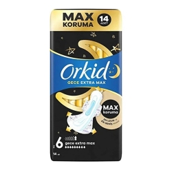 Orkid Hijyenik Ped Ultra Extra Max Dörtlü Gece 14'lü - Orkid