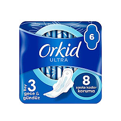 Orkid Hijyenik Ped Ultra Gece 6'lı - Orkid