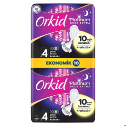 Orkid Platinum Hijyenik Ped Gece Ekonomik 10'lu - 8
