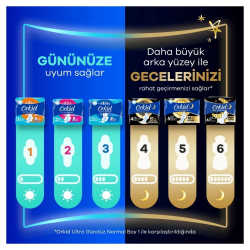 Orkid Ultra Gece Extra (Boy 4) Gece Extra Hijyenik Ped 16 'lı - 6
