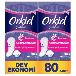 Orkid Yaprak Pamuksu Deo Fresh Günlük Ped 80li - Orkid