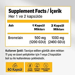 Orzax Ocean Bromelain 60 Kapsül - Orzax (1)