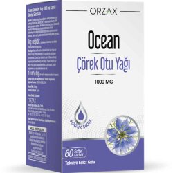 Orzax Ocean Çörek Otu Yağı 1000mg Takviye Edici Gıda 60 Kapsül - Orzax 