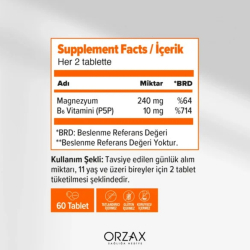 Orzax Ocean ExtraMag Magnezyum Malat + P5P - 3