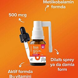 Orzax Ocean Methyl B12 500 mcg Sprey 5 ml - Orzax (1)