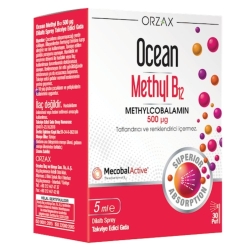 Orzax Ocean Methyl B12 500mg Sprey 5ml