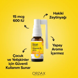 Orzax Ocean Vitamin D3 600 IU 20 ml - Orzax (1)