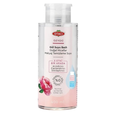 Otacı Gül Suyu Bazlı Micellar 400 ml Makyaj Temizleme Suyu