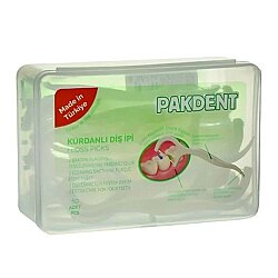 Pakdent Kürdanlı Diş İpi 50 adet Kare - Pakdent