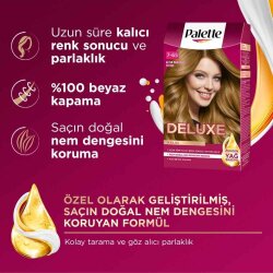 Palette Deluxe Kalıcı Renkler Saç Boyası 50ml - 7.65 Altın Parıltılı Toffee - 3