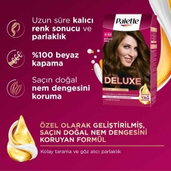 Palette Deluxe Saç Boyası 50ml - 4.65 Büyüleyici Kahve - 8