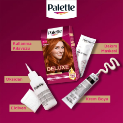 Palette Deluxe Set Saç Boyası 7.77 Yoğun Parlak Bakır - 7