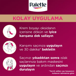Palette Deluxe Set Saç Boyası 7.77 Yoğun Parlak Bakır - 8