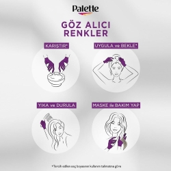Palette Göz Alıcı Renkler Saç Boyası - 3.0 Koyu Kahve - 6