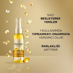 Pantene Keratin Onarıcı ve Koruyucu Saç Bakım Yağı 100ml - 3