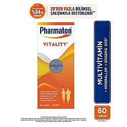 Pharmaton Vitality Multivitamin ve Mineral Desteği Ginseng G115 Enerji* 60 Tablet - pharmaton