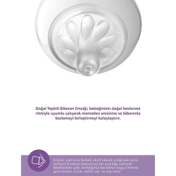 Philips Avent Natural Response PP Mavi Biberon 1+ Ay 260ml - 3