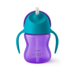 Philips Avent Pipetli Damlatmaz Bardak Mor 9 Ay+ 200 ml - Philips Avent (1)