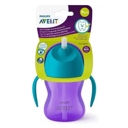 Philips Avent Pipetli Damlatmaz Bardak Mor 9 Ay+ 200 ml - 3
