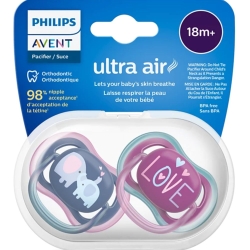 Philips Avent Ultra Air 18+Ay 2'li Kız Çocuk Emzik SCF349/22 - 2