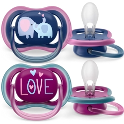 Philips Avent Ultra Air 18+Ay 2'li Kız Çocuk Emzik SCF349/22