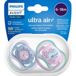 Philips Avent Ultra Air 6-18 Ay 2'li Kız Çocuk Emzik SCF085/61 - 2