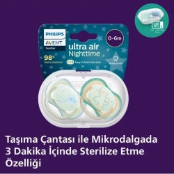 Philips Avent Ultra Air Gece Emziği 0-6 Ay 2 Adet - Philips Avent (1)