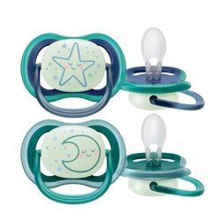 Philips Avent Ultra Air Gece Emziği 6-18 Ay 2 Adet - Erkek - Philips Avent