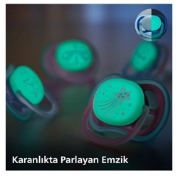 Philips Avent Ultra Air Gece Emziği 6-18 Ay 2 Adet - Kız - 3