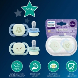 Philips Avent Ultra Start Nighttime 0-2 Ay Erkek Bebek Emzik - 5