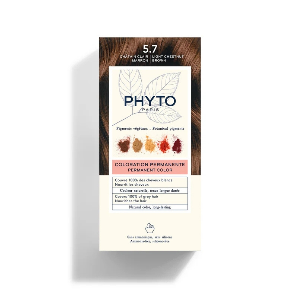 Phyto Color Kit Saç Boyası No 5.7 Açık Kestane Bakır - Phyto