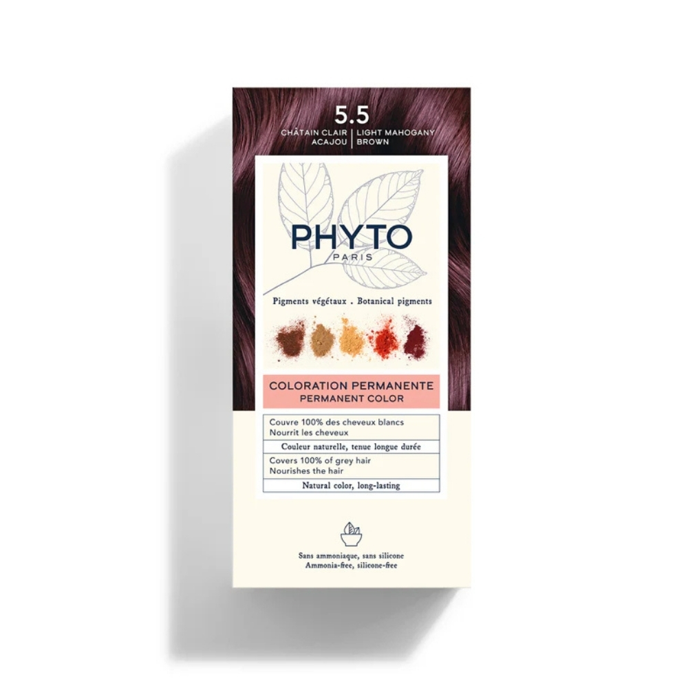 Phyto Phytocolor 5.5 Bitkisel Saç Boyası Açık Kestane Akaju - Phyto
