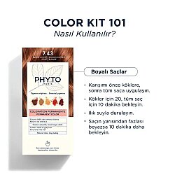 Phyto Phytocolor 7.43 Kumral Bakır Dore Saç Boyası 2 Adet - 3