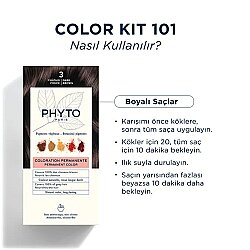 Phyto Phytocolor Kit Saç Boyası 3-Koyu Kestane Saç Boyası 2 Adet - 4