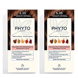 Phyto PhytoColor Saç Boyası 5.35 Açık Kestane Dore Akaju Saç Boyası 2 Adet - Phyto