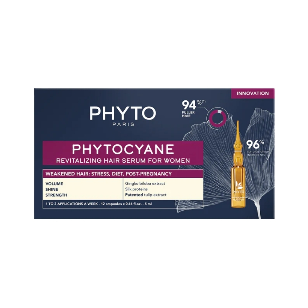 Phyto Phytocyane Kadın Tipi Dönemsel Saç Dökülmesi Karşıtı Bakım Serumu 12x5ml 