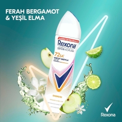 Rexona Energise Bergamot & Yeşil Elma Kadın Sprey Deodorant 150ml - 4