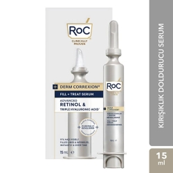 Roc Derm Correxion Retinol + Hyalüronik Asit İçeren Kırışıklık Doldurucu Serum 15ml - Roc