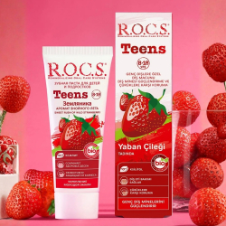 Rocs Teens 8-18 Yaş Diş Macunu Yaban Çileği 60 ml - 3