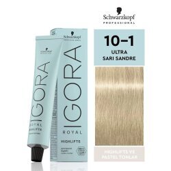 Schwarzkopf Igora Royal Highlifts Saç Boyası - 10.1 Ultra Sarı Sandre 60ml - Igora Royal