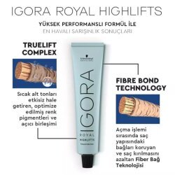 Schwarzkopf Igora Royal Highlifts Saç Boyası - 10.1 Ultra Sarı Sandre 60ml - Igora Royal (1)