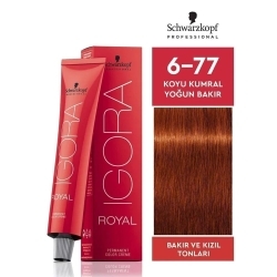 Igora Royal Saç Boyası 60ml - 6.77 Koyu Kumral Yoğun Bakır