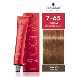 Igora Royal Saç Boyası 60ml - 7.65 Kumral Çikolata Altın