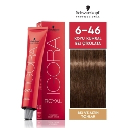 Igora Royal Tüp Saç Boyası 60 ml - 6.46 Koyu Kumral Bej Çikolata