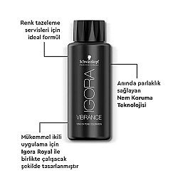 Igora Vibrance Amonyaksız Parlak Saç Boyası 6-63 Koyu Kumral Çikolata Mat 60ml - Igora Royal (1)