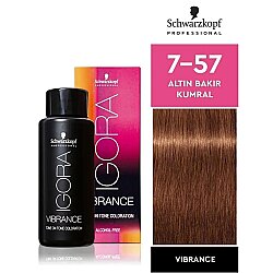 Igora Vibrance Amonyaksız Saç Boyası 7-57 Kumral Altın Bakır 60ml - Igora Royal