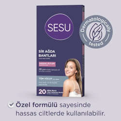 Sesu Hassas Ciltler İçin Ağda Bandı 20li - 5