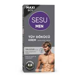 Sesu Men Tüy Dökücü Krem Tüm Ciltler 200 ml - Sesu