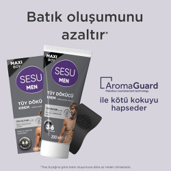 Sesu Men Tüy Dökücü Krem Tüm Ciltler 200 ml - 4
