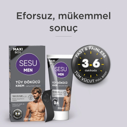 Sesu Men Tüy Dökücü Krem Tüm Ciltler 200 ml - 5